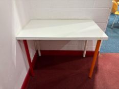 White Wooden Table, No Reserve