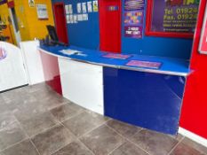 Wooden Reception Desk, No Reserve