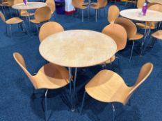 Circular Restaurant Table With Four Chairs, No Reserve