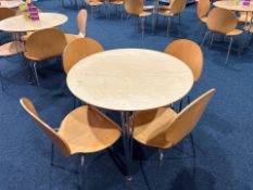 Circular Restaurant Table With Four Chairs, No Reserve