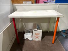 White Wooden Table, No Reserve