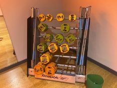 Studio Barbells, Plates And Stand