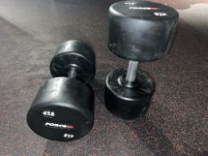 Pair Of 47.5KG Force Dumbbells