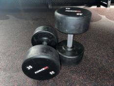 Pair Of 35KG Force Dumbbells