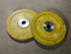 Pair Of 15KG Escape Bumper Plates