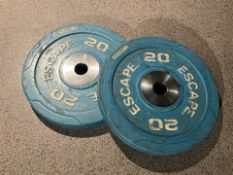 Pair Of 20KG Escape Bumper Plates