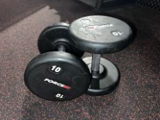 Pair Of 10KG Force Dumbbells