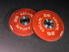 Pair Of 25KG Escape Bumper Plates