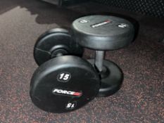 Pair Of 15KG Force Dumbbells