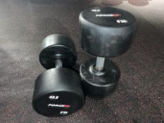 Pair Of 42.5KG Force Dumbells