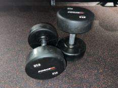 Pair Of 27.5KG Force Dumbells