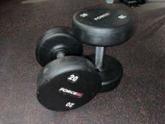 Pair Of 20KG Force Dumbbells