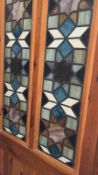 2 Sets of Internal Wooden Double Doors With Stained Glass, Middle Eastern Design, Arabic, Islamic