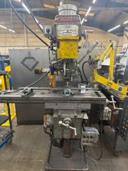 1998 King Rich, KR-V2000 Vertical Turret Milling Machine, Bridgeport-style Mill RESERVE REDUCED