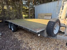 2001 Bateson Trailers 17ft Trailer with Beaver Tail, Winch , Spare Wheel, Loading Ramps x4
