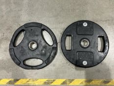 Pair Of Assorted 20kg Rubber Weight Plates - No Reserve