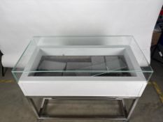 Glass Top Display Unit With Draw