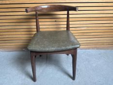 Wooden Dining Chair Brown Seat