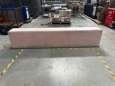 Pink Fabric Bench Seat