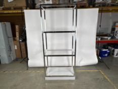 Four Tier Metal Display Stand With Perspex Shelves