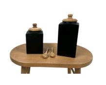 Amara Design Black Metal Pots x 2