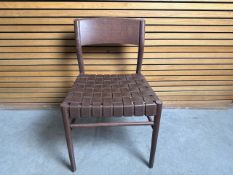Wooden Dining Chair Woven Seat