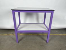 Purple Packing Table