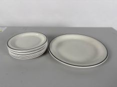 Assorted White Steelite Plate x9