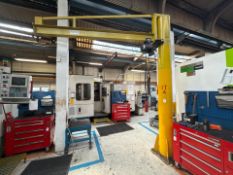 Pillar Mounted 500kg Jib Crane With Electric Hoist