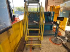 Mobile Steps With Safety Frame - No Reserve