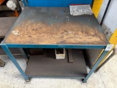 Metal Tool Bench With Tools