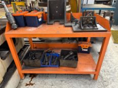 Orange Metal Work Bench