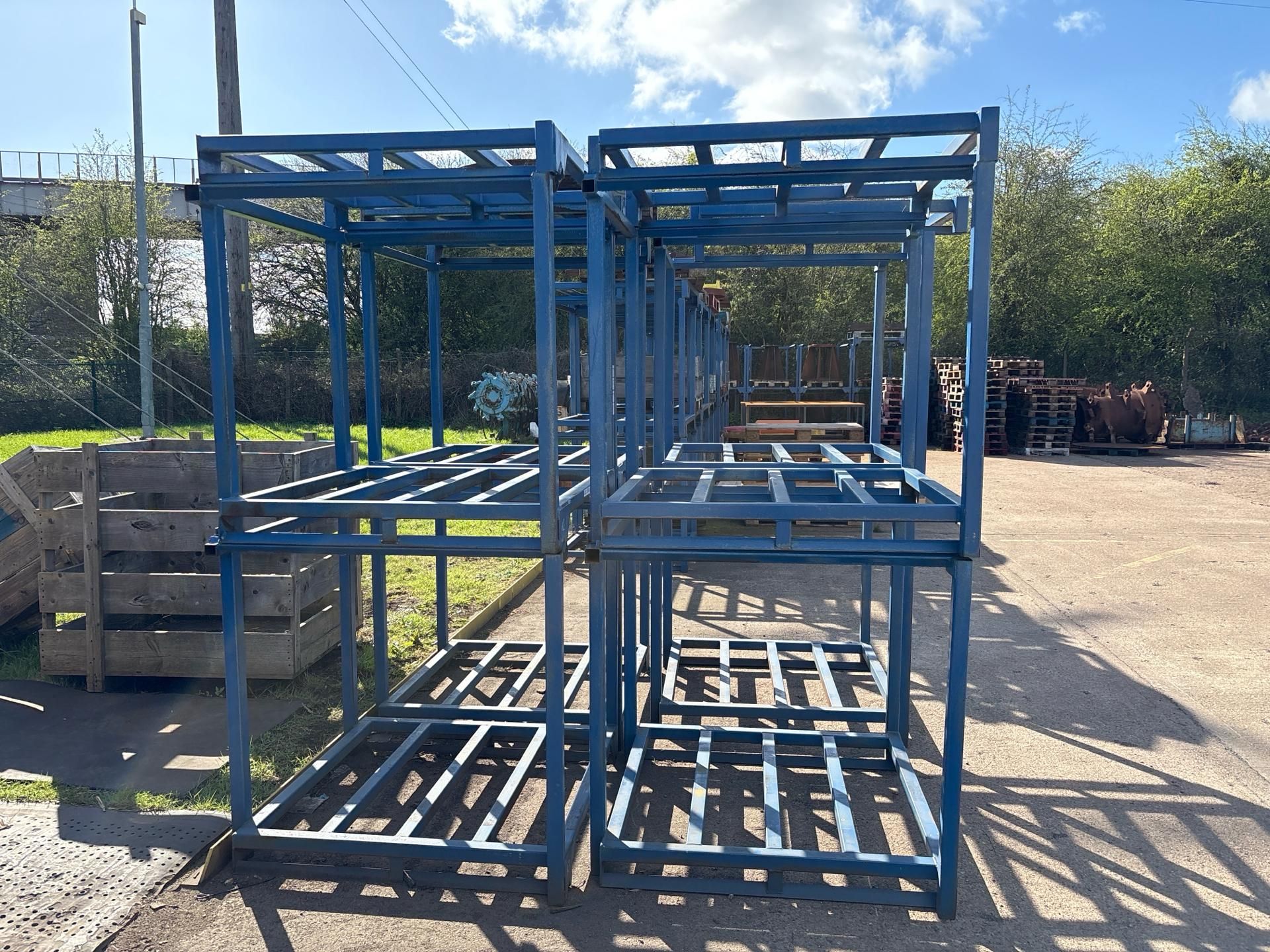 Nwsga Racking Frame Stackable Metal Racking Frames x4 1000kg UDL each Approximate ...