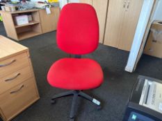 Office Chair - Red - No Reserve