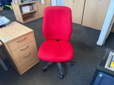 Office Chair - Red - No Reserve