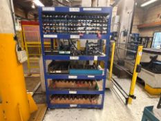 6 Shelf Drill Bit Unit With Drill Bits