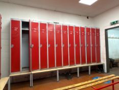 50 x Tall Red Lockers