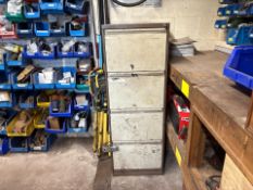 Metal 4 Drawer Filing Unit