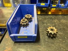 Bin Of 3 x 10 Teeth Duplex Sprockets With 2 x 6002RS Bearings