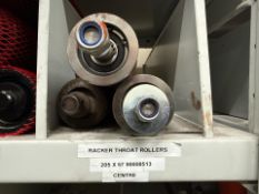 3 x Racket Throat Rollers 205 x 57