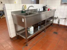 Stainless Steel Dual Sink Unit