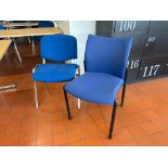 Blue Fabric Chairs x10