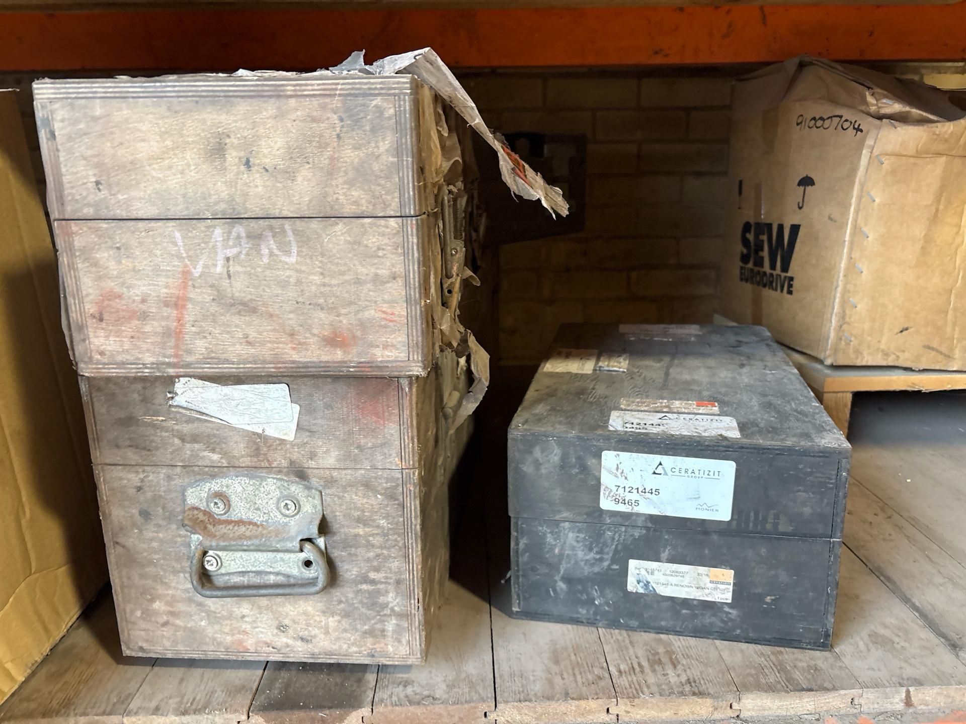 Empty Wood Storage Box x4 - Image 3 of 4