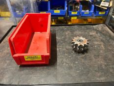 Bin Of 1 x 12 Teeth Duplex Sprocket With 2 x 6201RS Bearings