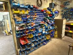 Assorted Bins of Electrical Components and Bits