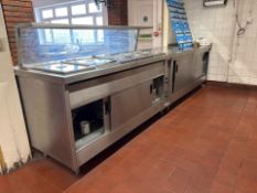 Stainless Steel Servery Station with Bain Marie