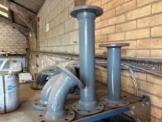 Metal Pipe Pieces x 8