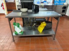 Stainless Steel Prep Table