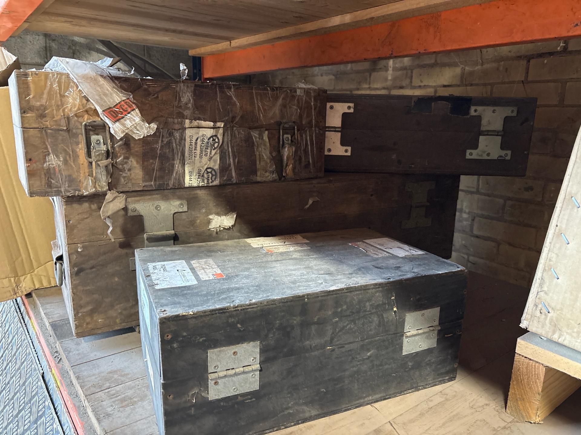 Empty Wood Storage Box x4 - Image 2 of 4