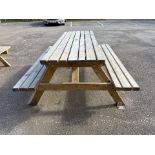 Wooden Picnic Bench